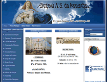 Tablet Screenshot of paroquiansassuncao.com.br